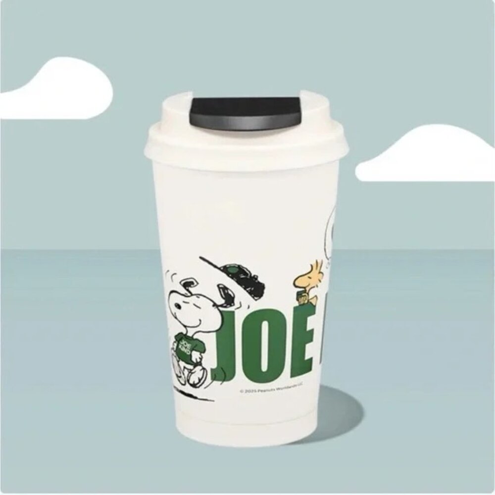 STARBUCKS x PEANUTS Joe Kind Snoopy Stainless Steel Tumbler 16oz NIB Limited Ed.